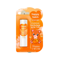 Son dưỡng Happy Blam Gấu nâu màu cam của Nga