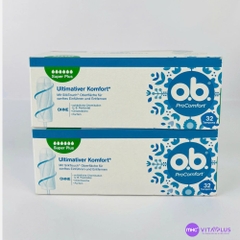 Tampons o.b. ProComfort SuperPlus 6 giọt kích thước nhỏ thấm hút mạnh, 32st