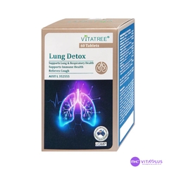 Viên uống Vitatree Lung Detox (Hộp 60 viên) thảo dược thải độc phổi giảm ho