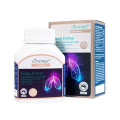 Viên uống Vitatree Lung Detox (Hộp 60 viên) thảo dược thải độc phổi giảm ho