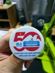 Huy Hiệu Kỷ Niệm 50 Năm Ngày Giải Phóng Miền Nam 30/4 (Size 44mm)