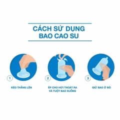 Bao cao su siêu mỏng Tâm Thiện Chí Real Fit nhiều gel bôi trơn hộp 12 bao Chuẩn Pro9x