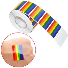 Combo 250 Miếng Sticker Cầu Vồng LGBT Lục Sắc 3x5cm - Phụ Kiện Pride Shop LGBT