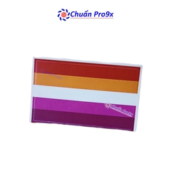 Sticker cờ LGBT Lesbian đồng tính nữ hình chữ nhật