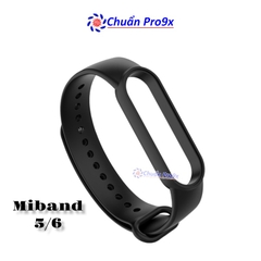Dây đeo thay thế cho Miband 5 Miband 6 nhựa dẻo TPU Trơn nhiều màu chuanpro9x