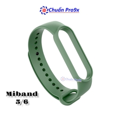 Dây đeo thay thế cho Miband 5 Miband 6 nhựa dẻo TPU Trơn nhiều màu chuanpro9x