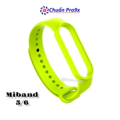 Dây đeo thay thế cho Miband 5 Miband 6 nhựa dẻo TPU Trơn nhiều màu chuanpro9x