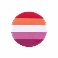 Huy Hiệu LGBT Lesbian 5 Sọc (Cờ Đồng Tính Nữ) 44mm – Phụ Kiện Cài Áo Tự Hào