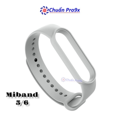 Dây đeo thay thế cho Miband 5 Miband 6 nhựa dẻo TPU Trơn nhiều màu chuanpro9x