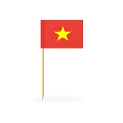 Cờ tăm cờ Việt Nam mini trang trí 2.5x3.5 cm
