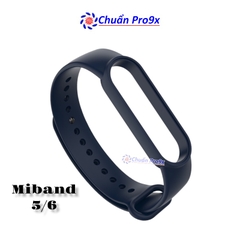 Dây đeo thay thế cho Miband 5 Miband 6 nhựa dẻo TPU Trơn nhiều màu chuanpro9x