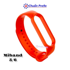Dây đeo thay thế cho Miband 5 Miband 6 nhựa dẻo TPU Trơn nhiều màu chuanpro9x