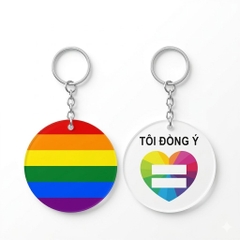 Móc khóa LGBT Tôi Đồng Ý NW2022
