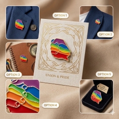Ghim Cài Nắm Đấm Pride LGBT - Phụ Kiện Cài Áo Sức Mạnh Đoàn Kết