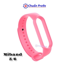 Dây đeo thay thế cho Miband 5 Miband 6 nhựa dẻo TPU Trơn nhiều màu chuanpro9x