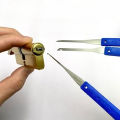 Bộ 17 Món Dụng Cụ Mở Khóa Chuyên Nghiệp Tay Cầm - Kèm Túi Đựng Khóa Kéo