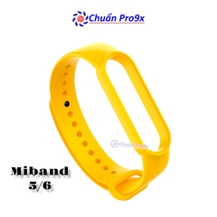 Dây đeo thay thế cho Miband 5 Miband 6 nhựa dẻo TPU Trơn nhiều màu chuanpro9x