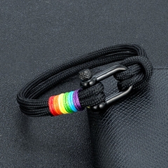 Vòng tay LGBT đan khóa móng ngựa