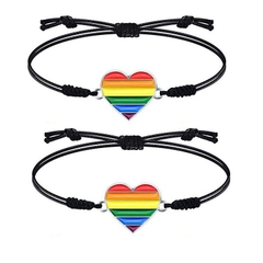 Vòng Tay LGBT Trái Tim Cầu Vồng