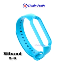 Dây đeo thay thế cho Miband 5 Miband 6 nhựa dẻo TPU Trơn nhiều màu chuanpro9x