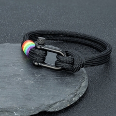Vòng tay LGBT đan khóa móng ngựa