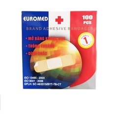 Hộp 100 băng cá nhân EUROMED