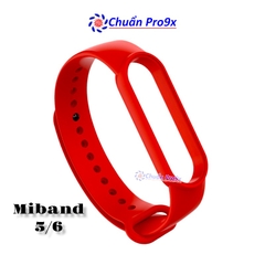 Dây đeo thay thế cho Miband 5 Miband 6 nhựa dẻo TPU Trơn nhiều màu chuanpro9x