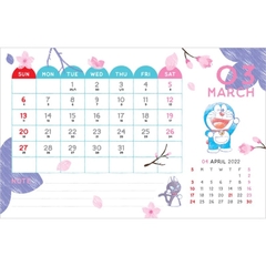 Lịch bàn Doraemon 2022 (tặng kèm sticker)