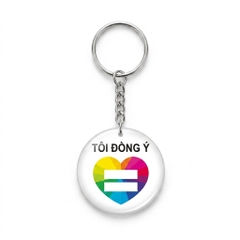 Móc khóa LGBT Tôi Đồng Ý NW2022