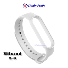 Dây đeo thay thế cho Miband 5 Miband 6 nhựa dẻo TPU Trơn nhiều màu chuanpro9x