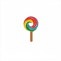 Pin cài áo Lollipop Rainbow Heart – Sắc màu tự hào