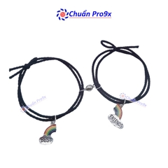 Bộ 2 vòng đeo tay LGBT lục sắc cầu vồng cho cặp đôi/bạn thân