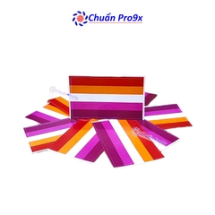 Sticker cờ LGBT Lesbian đồng tính nữ hình chữ nhật