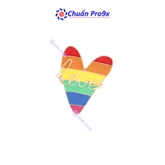 Ghim cài áo LGBT Love hình trái tim GTT33533