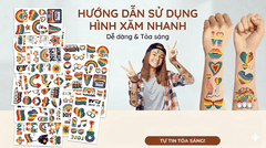 Combo 10 Tờ Hình Xăm Dán Tạm Thời Pride – Sắc Màu Cầu Vồng LGBT Vui Nhộn