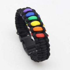Vòng tay LGBT dây bện phượt