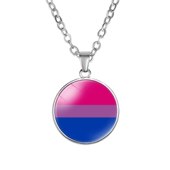 Dây chuyền LGBT mặt tròn Bisexual