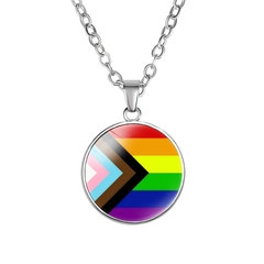 Dây chuyền LGBT mặt tròn LGBTIQ