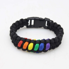 Vòng tay LGBT dây bện phượt