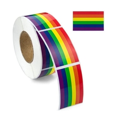 Combo 250 Miếng Sticker Cầu Vồng LGBT Lục Sắc 3x5cm - Phụ Kiện Pride Shop LGBT