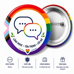 Bộ Sưu Tập HUY HIỆU LGBT CÔNG SỞ ĐA DẠNG & HÒA NHẬP 44mm