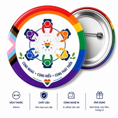 Bộ Sưu Tập HUY HIỆU LGBT CÔNG SỞ ĐA DẠNG & HÒA NHẬP 44mm