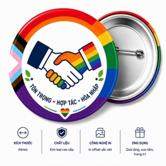 Bộ Sưu Tập HUY HIỆU LGBT CÔNG SỞ ĐA DẠNG & HÒA NHẬP 44mm