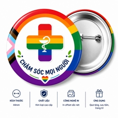 Bộ Sưu Tập HUY HIỆU LGBT CHĂM SÓC HÒA NHẬP 44mm