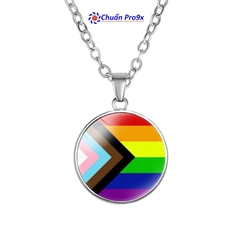 Dây chuyền LGBT mặt tròn LGBTIQ