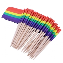 Cờ LGBT mini trang trí 2.5x3.5 cm 100 cái
