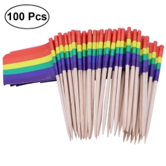Cờ LGBT mini trang trí 2.5x3.5 cm 100 cái