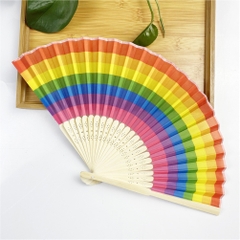 Quạt xòe LGBT rainbow WS92