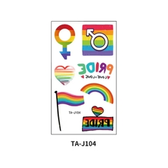 Nhãn dán hình xăm LGBT tạm thời hình xăm chống thấm nước
