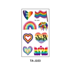 Nhãn dán hình xăm LGBT tạm thời hình xăm chống thấm nước